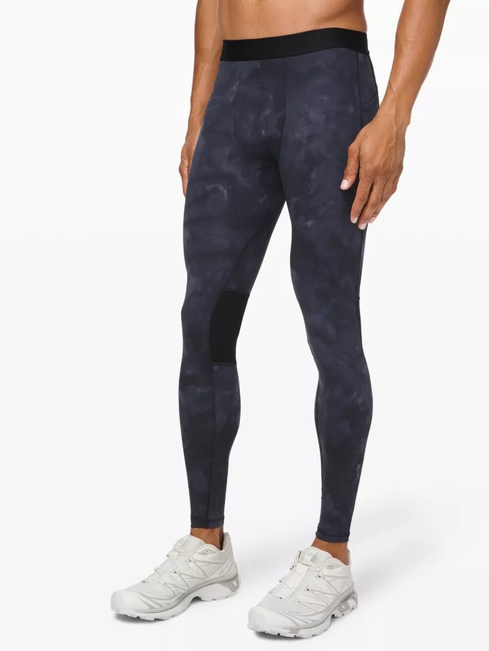 Lululemon Surge Tight 28" In Fullux Diamond Dye Light Cast Black Size Medium
